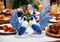 Ceramic Mini Blue Rooster Salt And Pepper Shakers, Gift for Her, Gift for Mom, Farmhouse Kitchen Décor, Fall Décor, Thanksgiving Décor